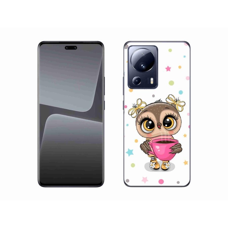 Gelový kryt mmCase na mobil Xiaomi 13 Lite - kreslená sovička