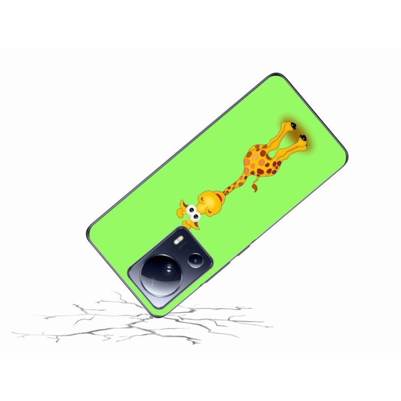 Gelový kryt mmCase na mobil Xiaomi 13 Lite - kreslená žirafa