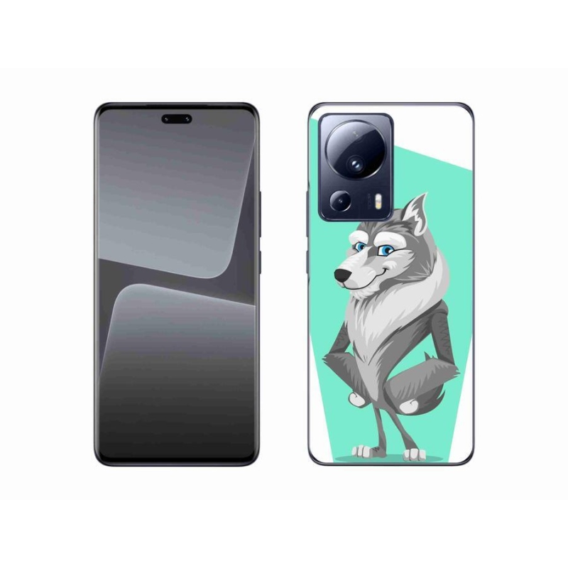 Gelový kryt mmCase na mobil Xiaomi 13 Lite - kreslený vlk
