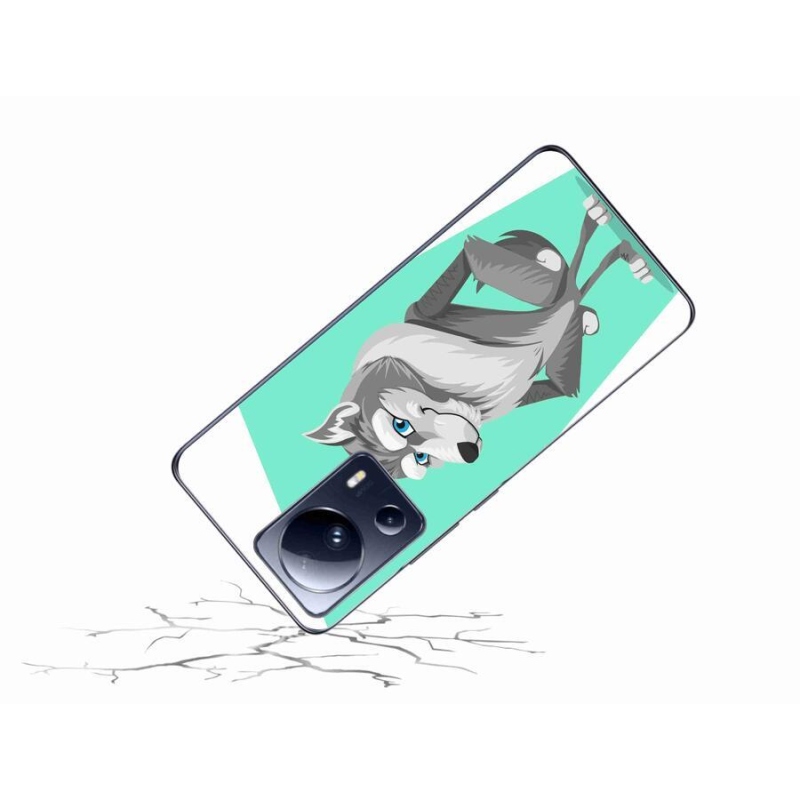 Gelový kryt mmCase na mobil Xiaomi 13 Lite - kreslený vlk