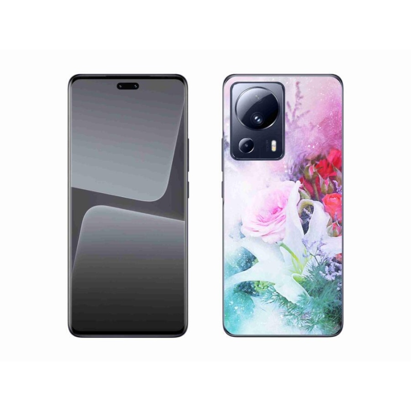 Gelový kryt mmCase na mobil Xiaomi 13 Lite - květiny 4