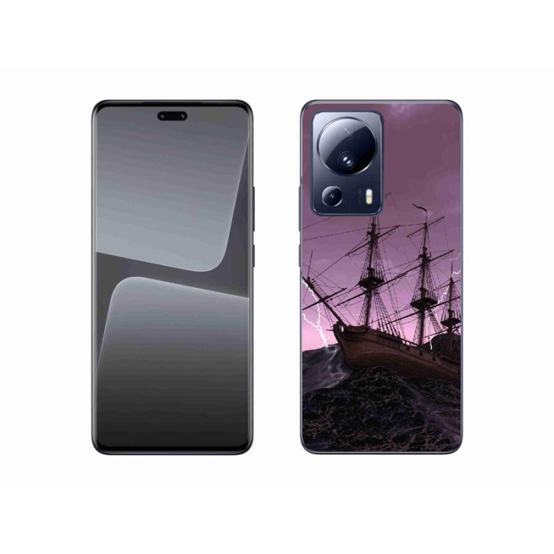 Gelový kryt mmCase na mobil Xiaomi 13 Lite - loď v bouři