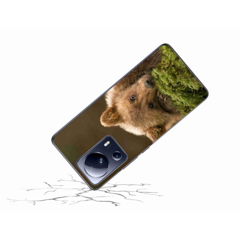 Gelový kryt mmCase na mobil Xiaomi 13 Lite - medvěd