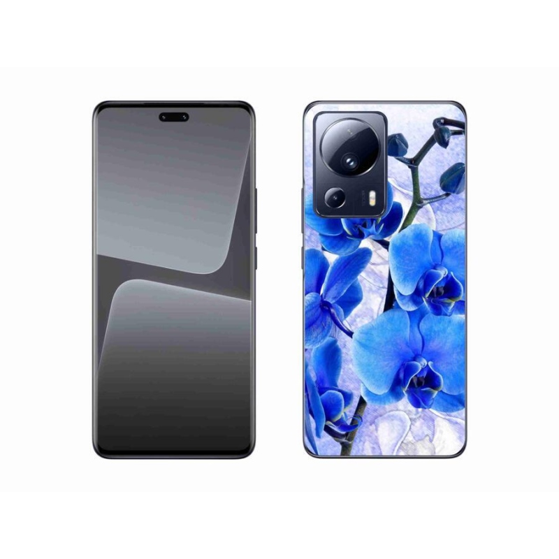 Gelový kryt mmCase na mobil Xiaomi 13 Lite - modré květy