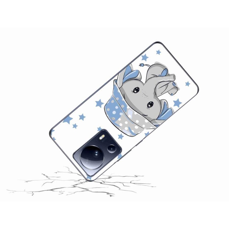 Gelový kryt mmCase na mobil Xiaomi 13 Lite - modrý slon