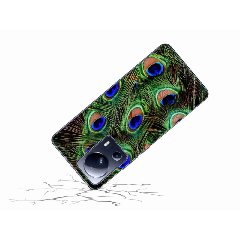 Gelový kryt mmCase na mobil Xiaomi 13 Lite - paví peří