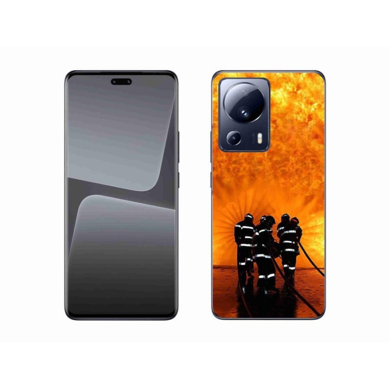 Gelový kryt mmCase na mobil Xiaomi 13 Lite - požár
