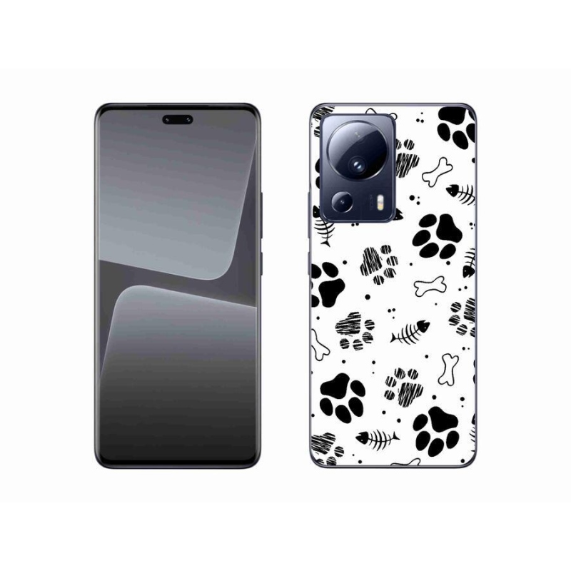 Gelový kryt mmCase na mobil Xiaomi 13 Lite - psí tlapky 1