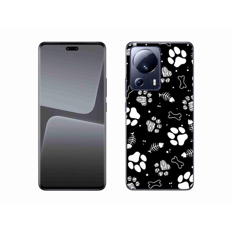 Gelový kryt mmCase na mobil Xiaomi 13 Lite - psí tlapky