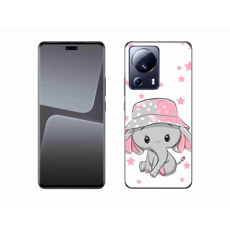 Gelový kryt mmCase na mobil Xiaomi 13 Lite - růžový slon