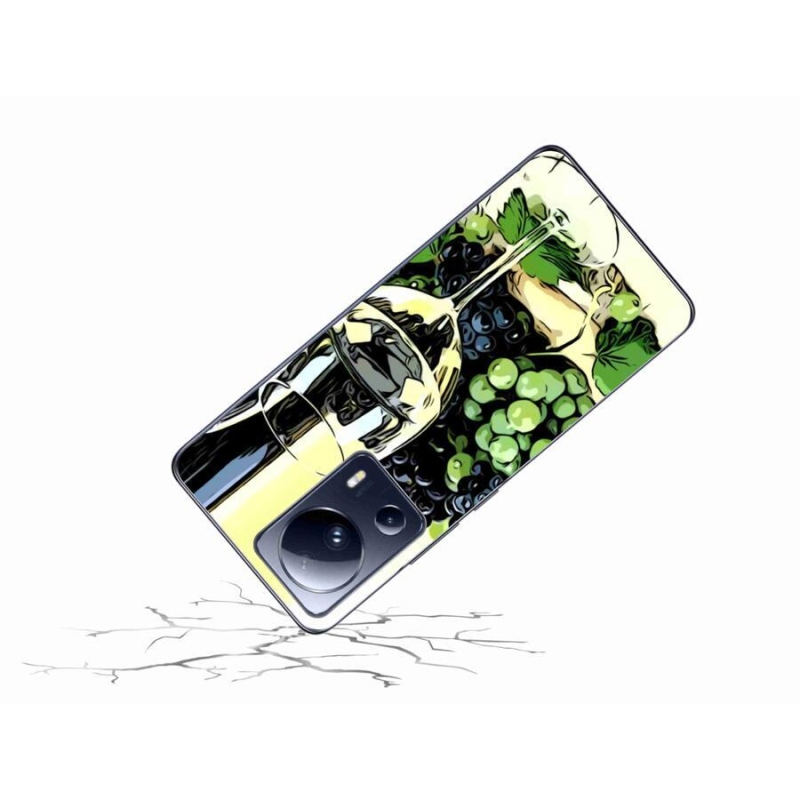Gelový kryt mmCase na mobil Xiaomi 13 Lite - sklenka vína
