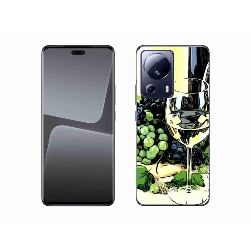Gelový kryt mmCase na mobil Xiaomi 13 Lite - sklenka vína