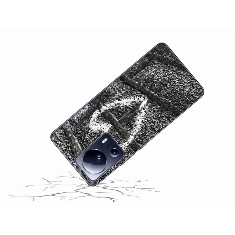 Gelový kryt mmCase na mobil Xiaomi 13 Lite - srdce na zdi
