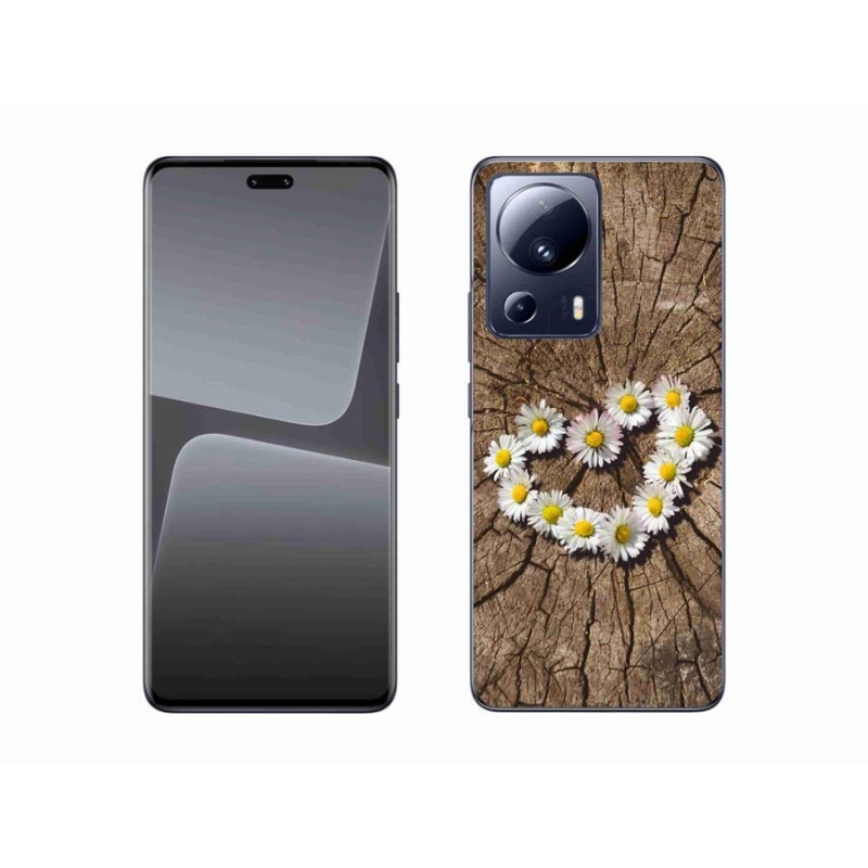 Gelový kryt mmCase na mobil Xiaomi 13 Lite - srdce z kopretin