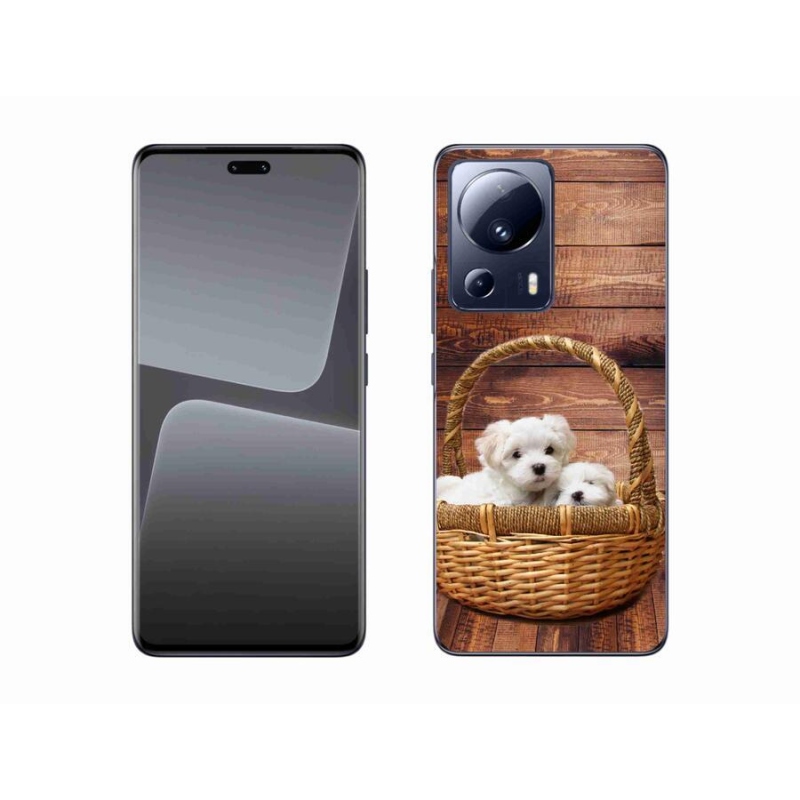 Gelový kryt mmCase na mobil Xiaomi 13 Lite - štěňátka