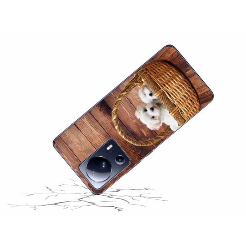 Gelový kryt mmCase na mobil Xiaomi 13 Lite - štěňátka