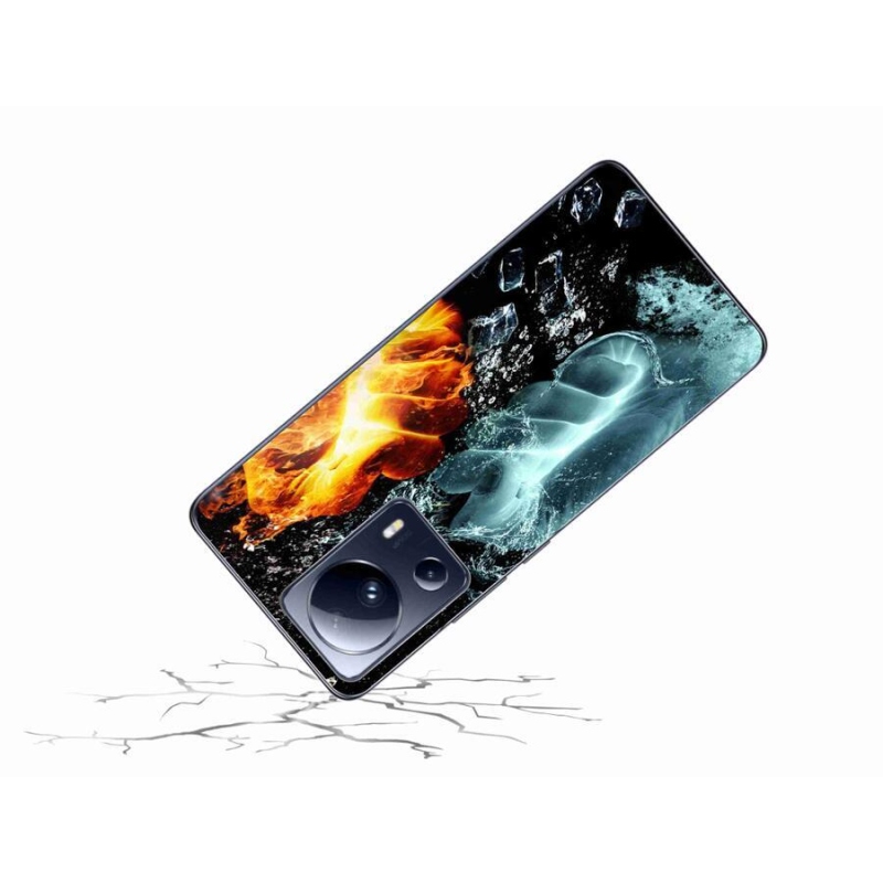 Gelový kryt mmCase na mobil Xiaomi 13 Lite - voda a oheň