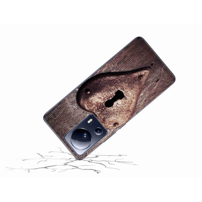 Gelový kryt mmCase na mobil Xiaomi 13 Lite - zámek ve tvaru srdce