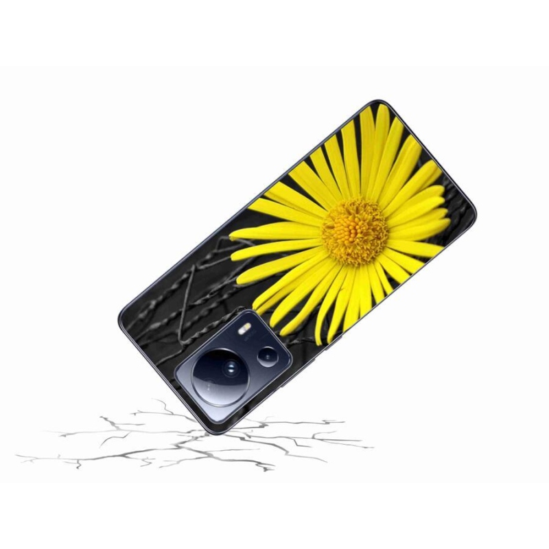 Gelový kryt mmCase na mobil Xiaomi 13 Lite - žlutá květina