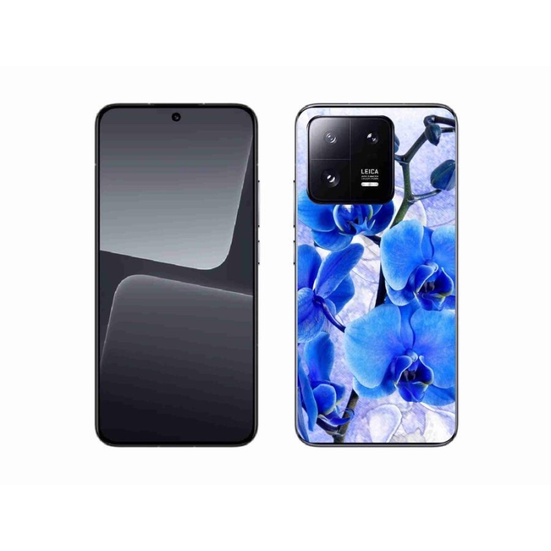 Gelový kryt mmCase na mobil Xiaomi 13 - modré květy