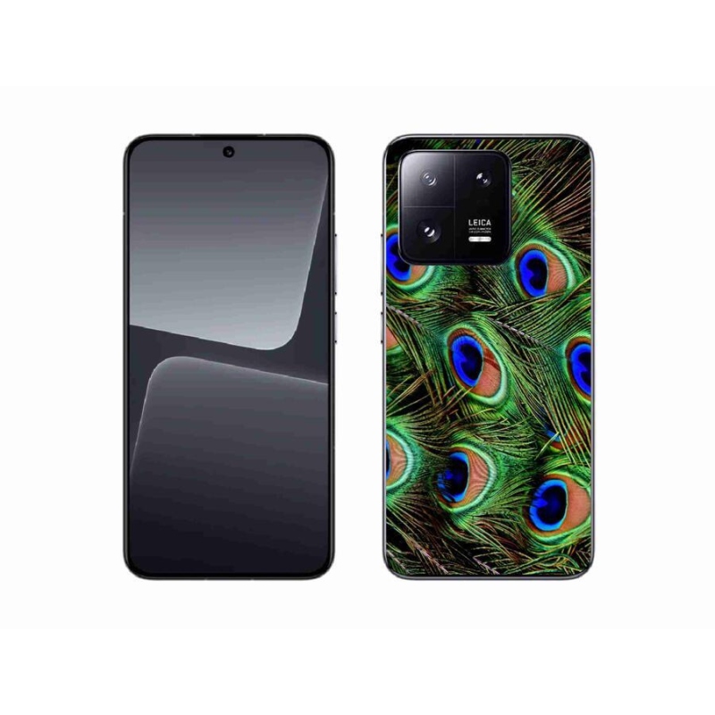 Gelový kryt mmCase na mobil Xiaomi 13 - paví peří