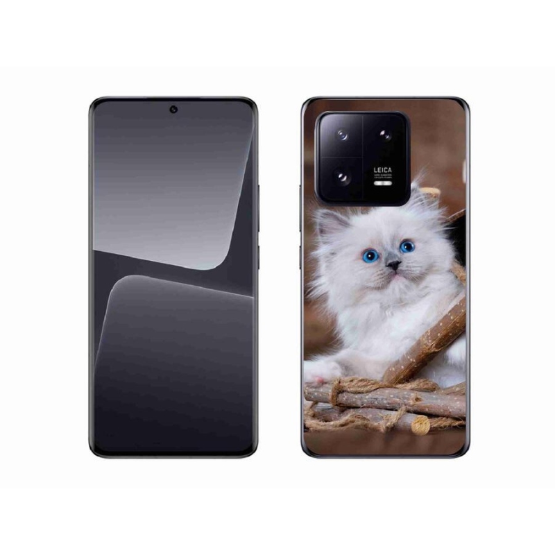Gelový kryt mmCase na mobil Xiaomi 13 Pro - bílé kotě