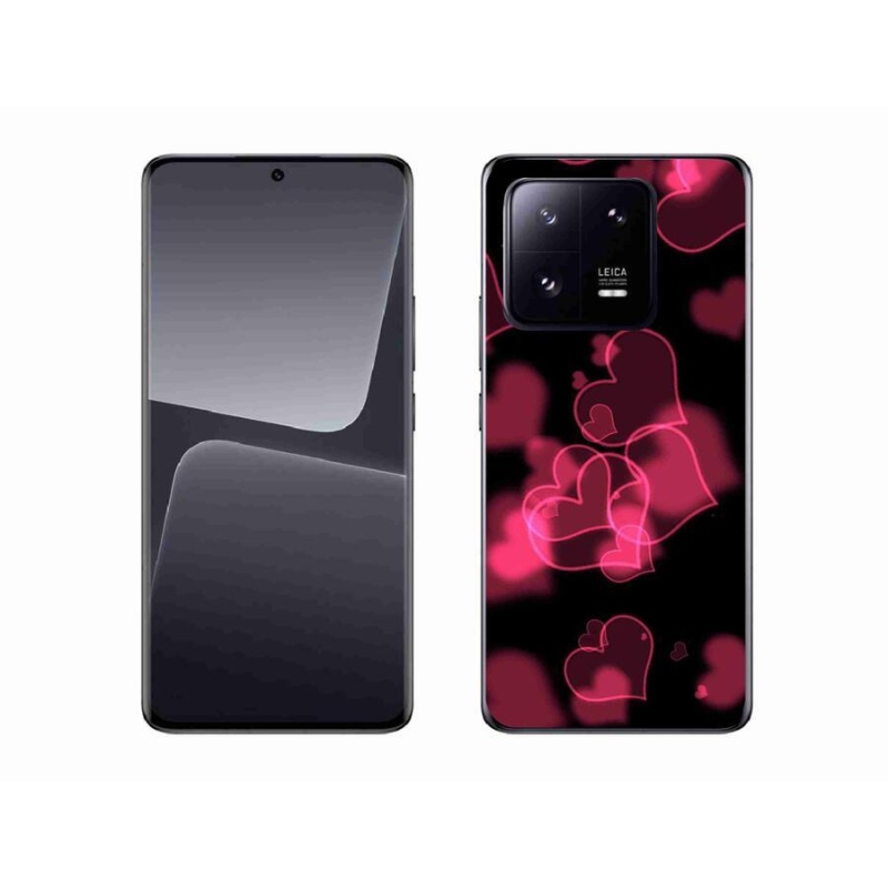 Gelový kryt mmCase na mobil Xiaomi 13 Pro - červená srdíčka