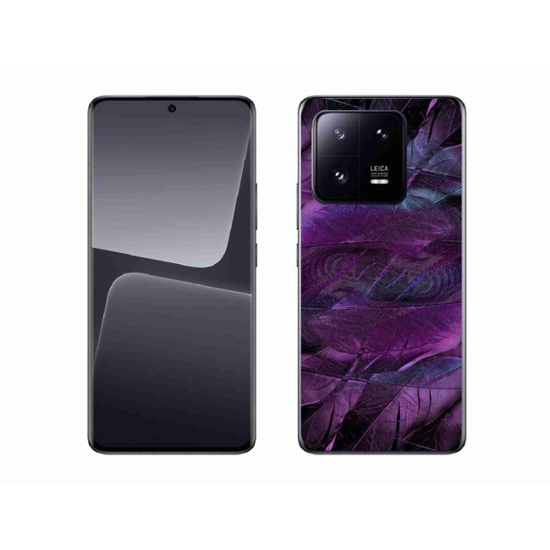 Gelový kryt mmCase na mobil Xiaomi 13 Pro - fialová pírka