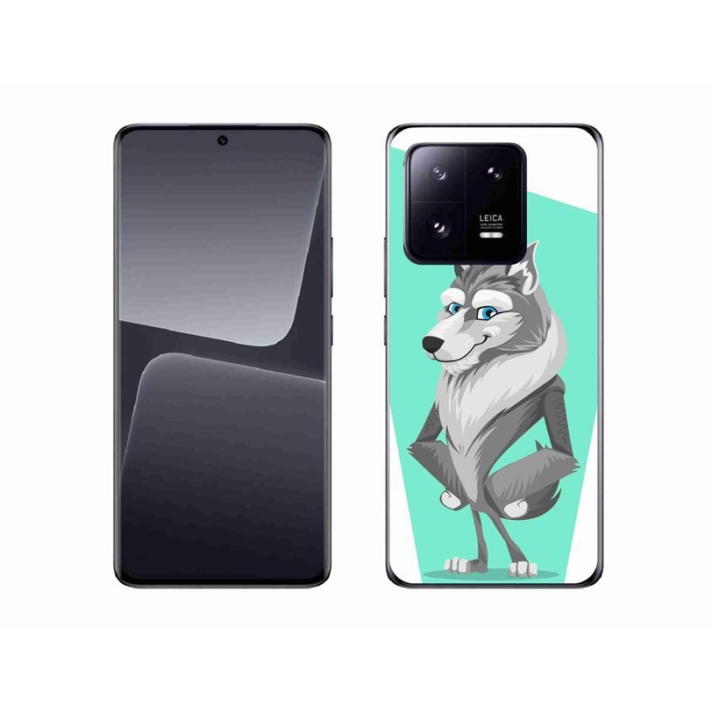Gelový kryt mmCase na mobil Xiaomi 13 Pro - kreslený vlk