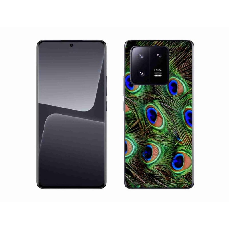Gelový kryt mmCase na mobil Xiaomi 13 Pro - paví peří