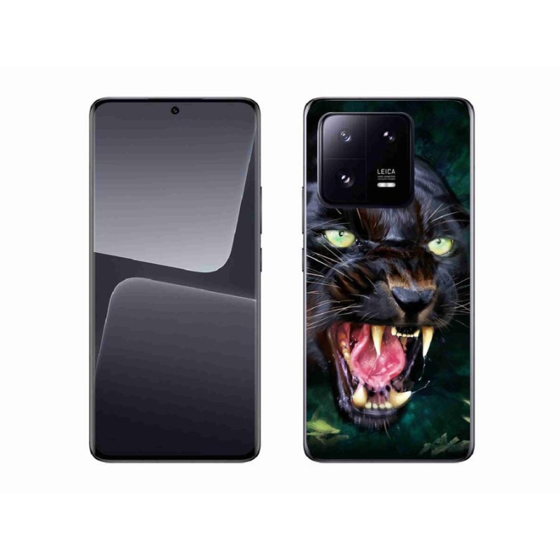 Gelový kryt mmCase na mobil Xiaomi 13 Pro - rozzuřený černý panter