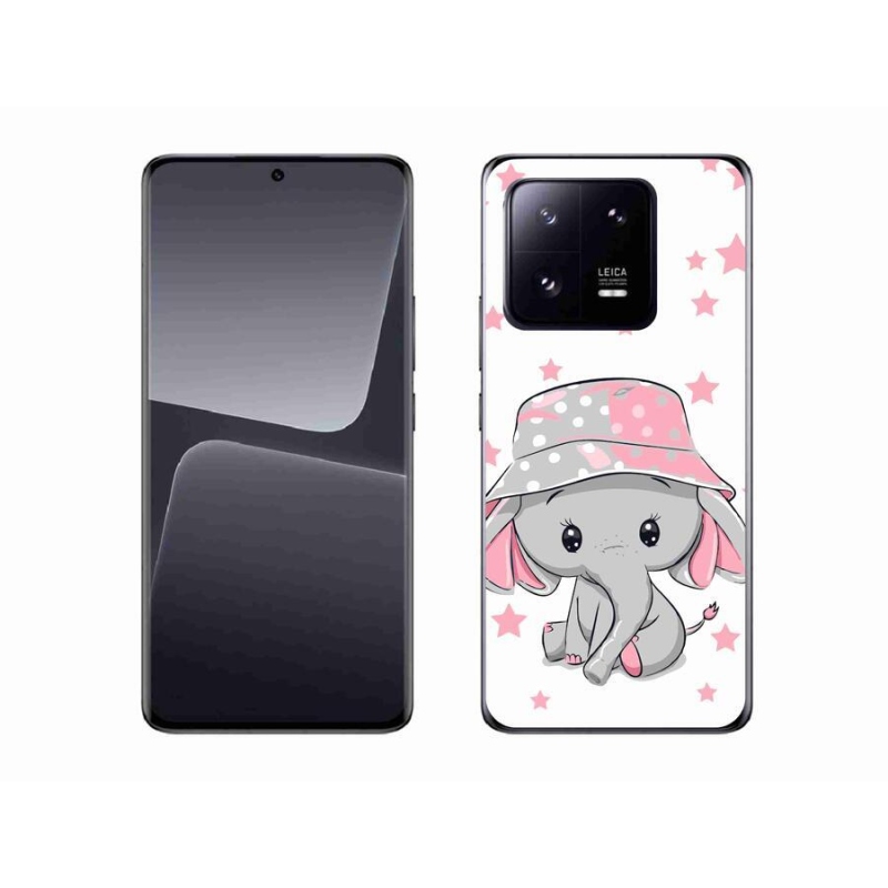 Gelový kryt mmCase na mobil Xiaomi 13 Pro - růžový slon