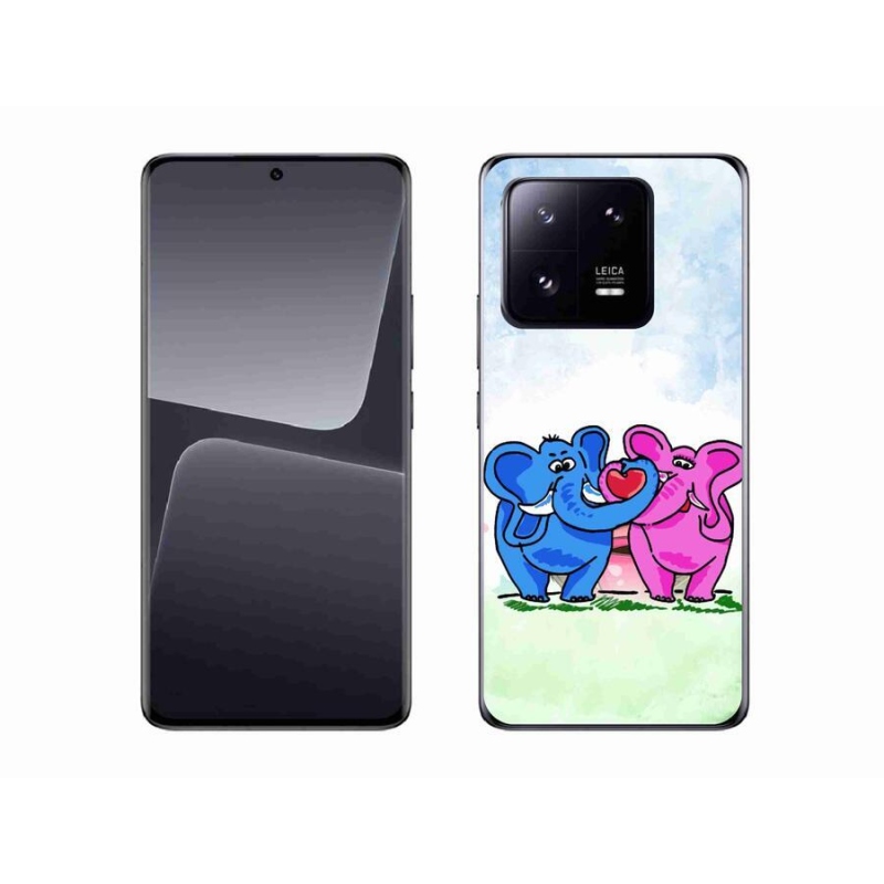 Gelový kryt mmCase na mobil Xiaomi 13 Pro - zamilovaní sloni