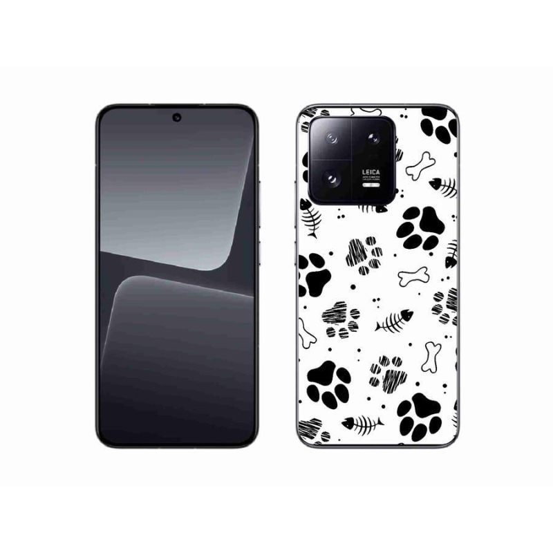 Gelový kryt mmCase na mobil Xiaomi 13 - psí tlapky 1
