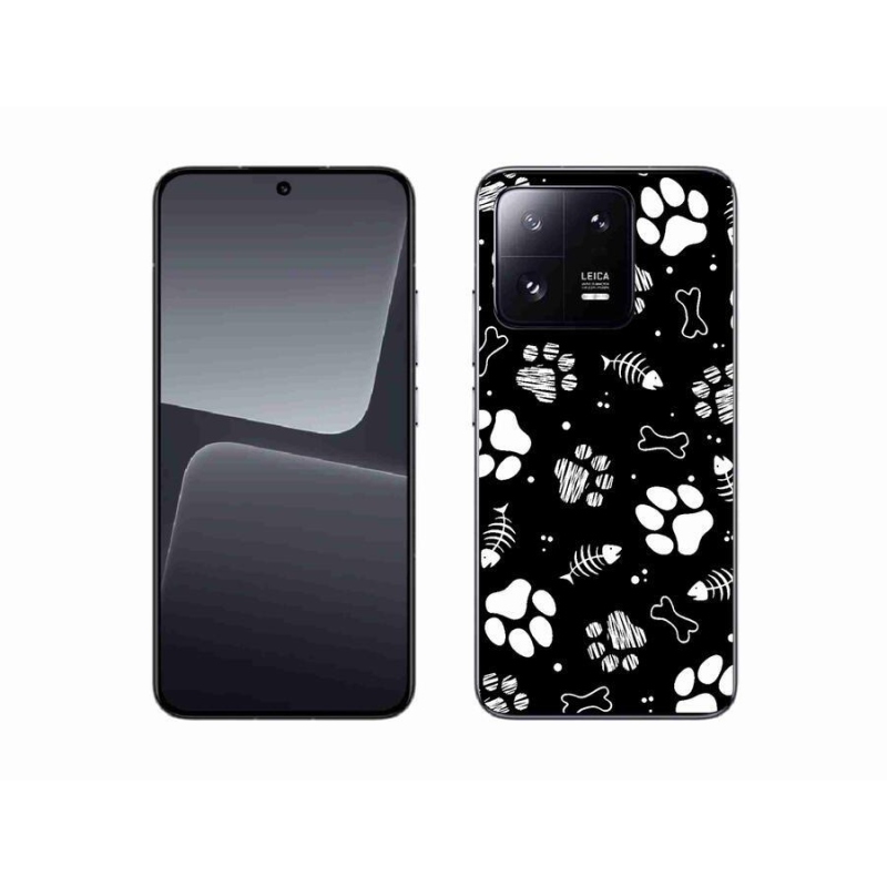 Gelový kryt mmCase na mobil Xiaomi 13 - psí tlapky