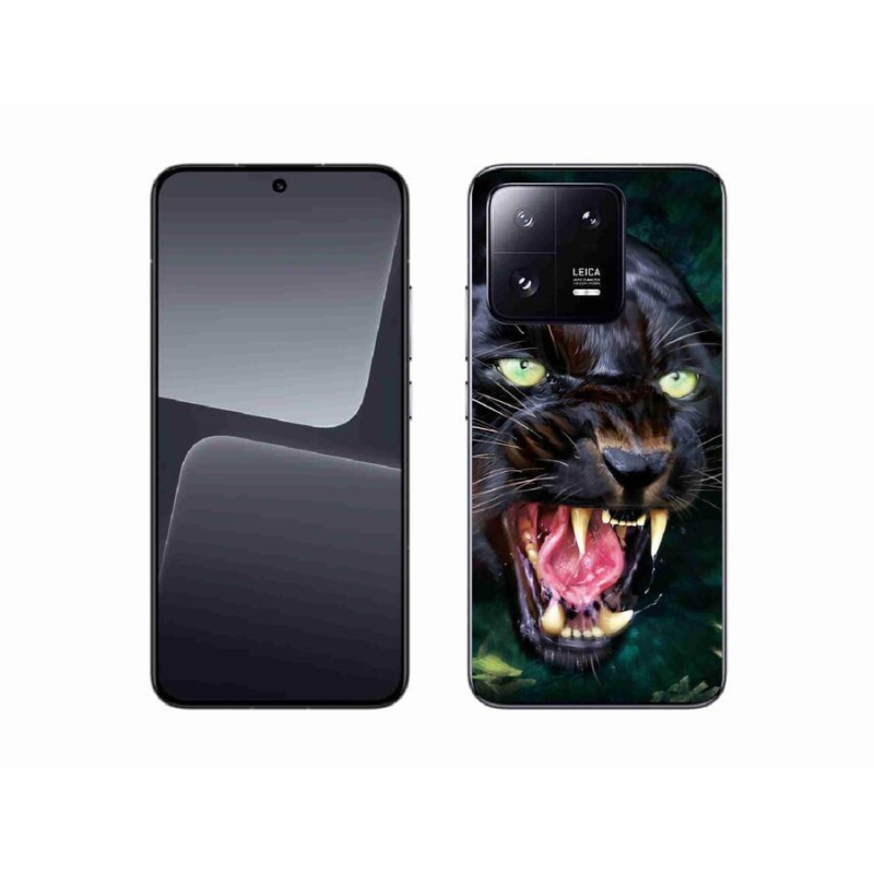 Gelový kryt mmCase na mobil Xiaomi 13 - rozzuřený černý panter