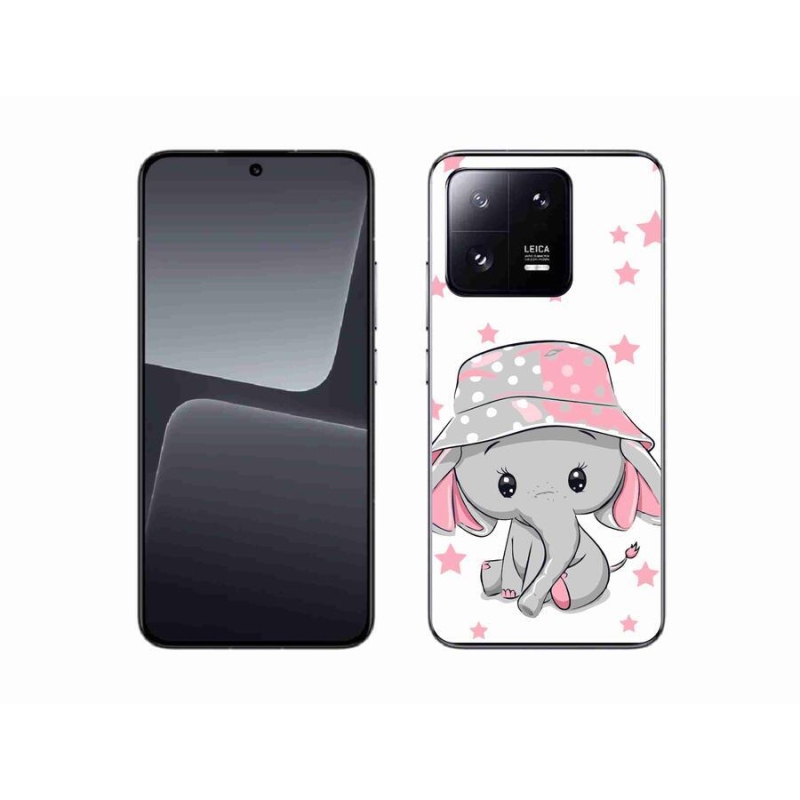 Gelový kryt mmCase na mobil Xiaomi 13 - růžový slon