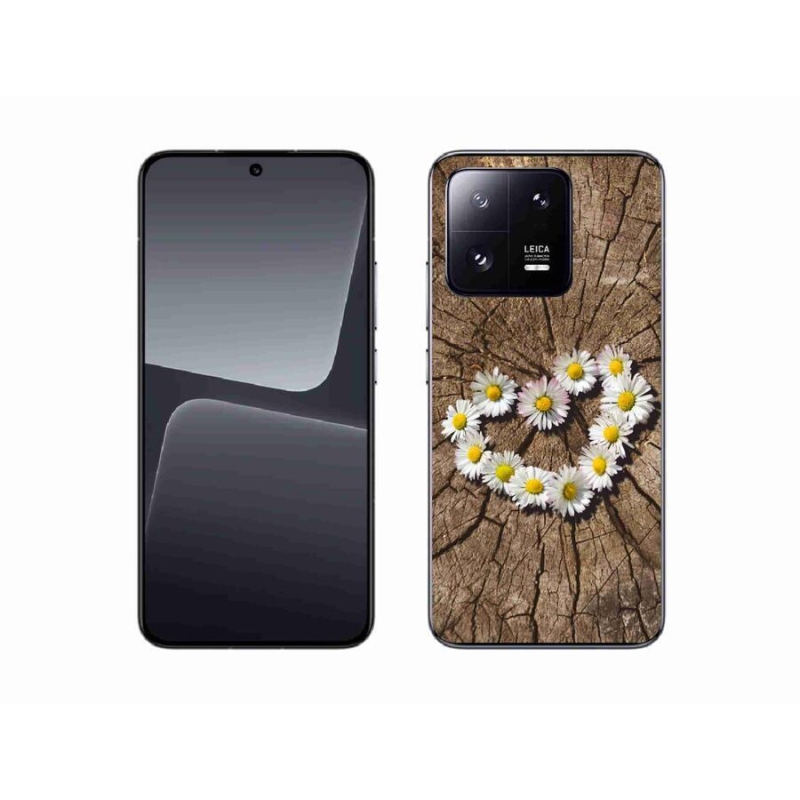 Gelový kryt mmCase na mobil Xiaomi 13 - srdce z kopretin
