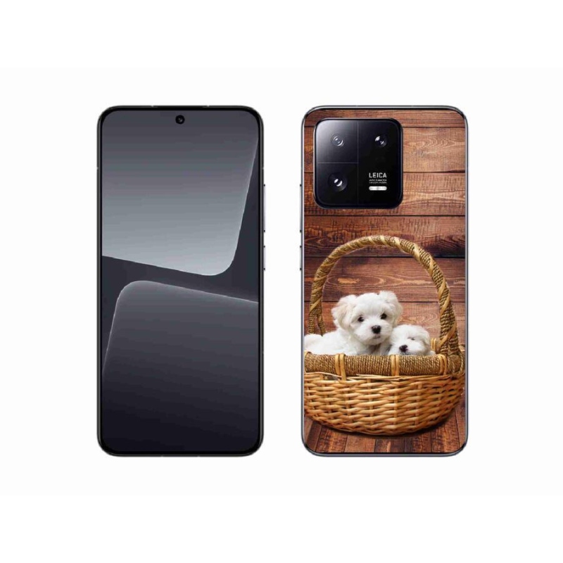Gelový kryt mmCase na mobil Xiaomi 13 - štěňátka
