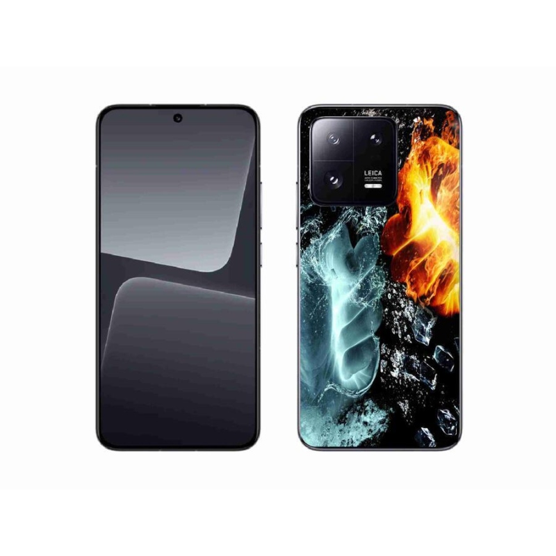 Gelový kryt mmCase na mobil Xiaomi 13 - voda a oheň