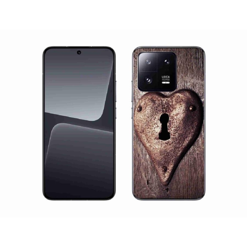Gelový kryt mmCase na mobil Xiaomi 13 - zámek ve tvaru srdce