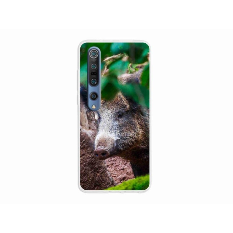 Gelový kryt mmCase na mobil Xiaomi Mi 10 - divoké prase