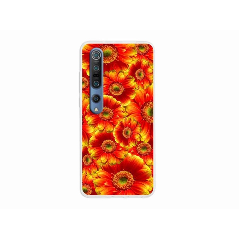 Gelový kryt mmCase na mobil Xiaomi Mi 10 - gerbera 1
