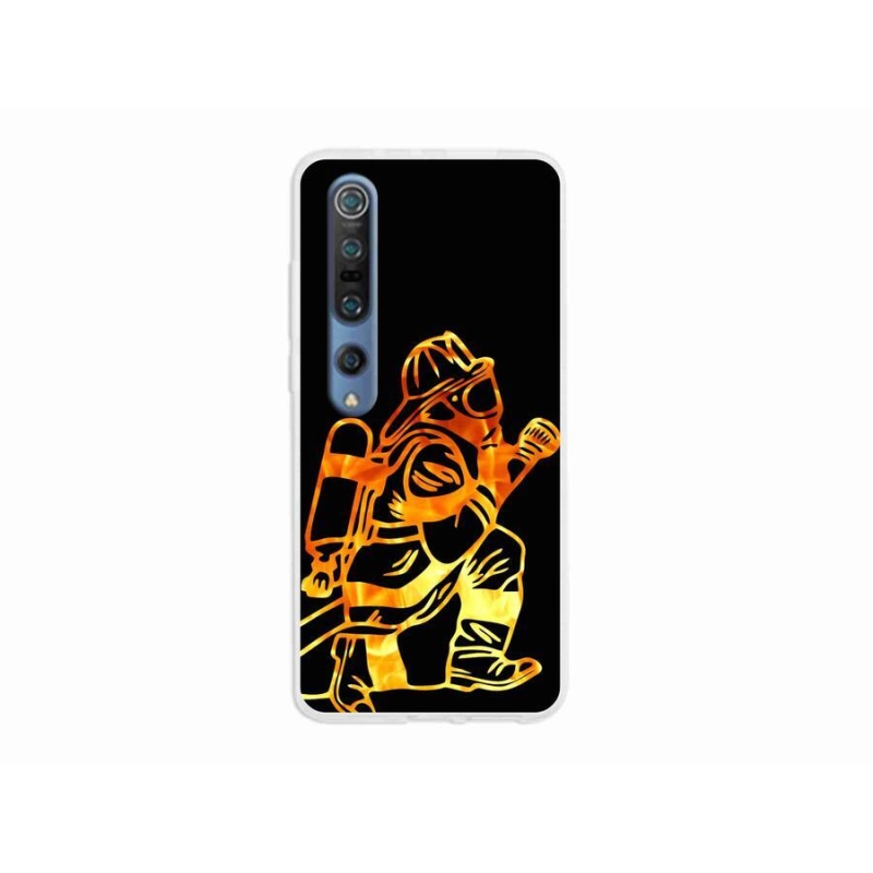 Gelový kryt mmCase na mobil Xiaomi Mi 10 - hasič 1