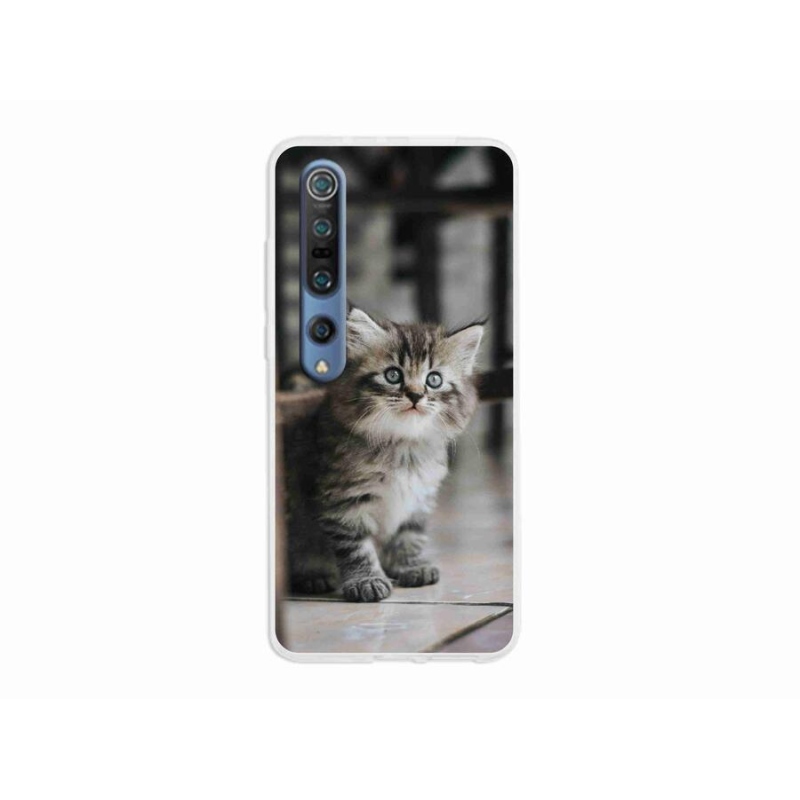 Gelový kryt mmCase na mobil Xiaomi Mi 10 - koťátko