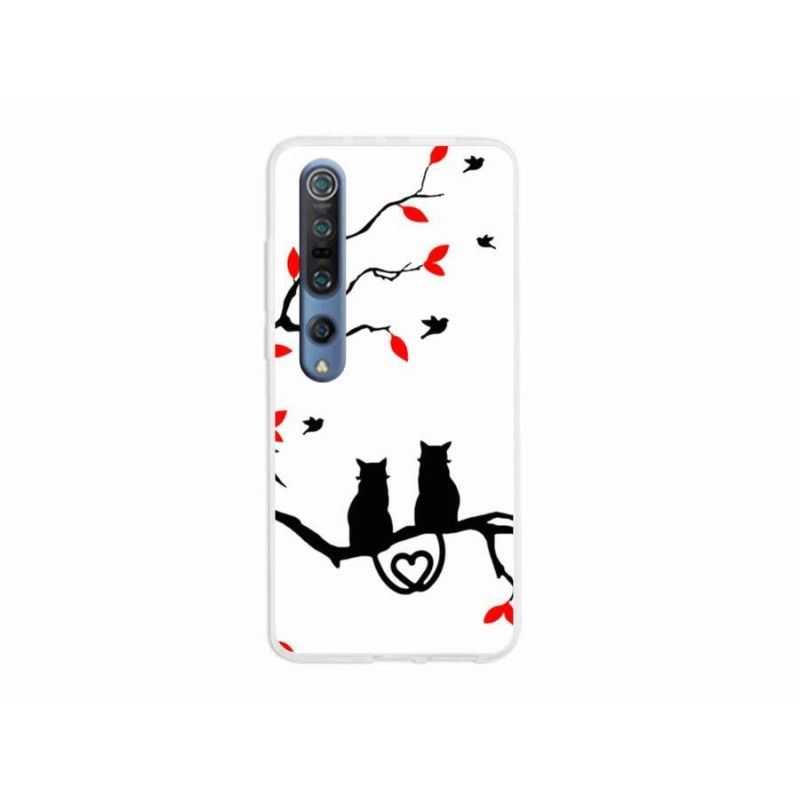 Gelový kryt mmCase na mobil Xiaomi Mi 10 - kočičí láska