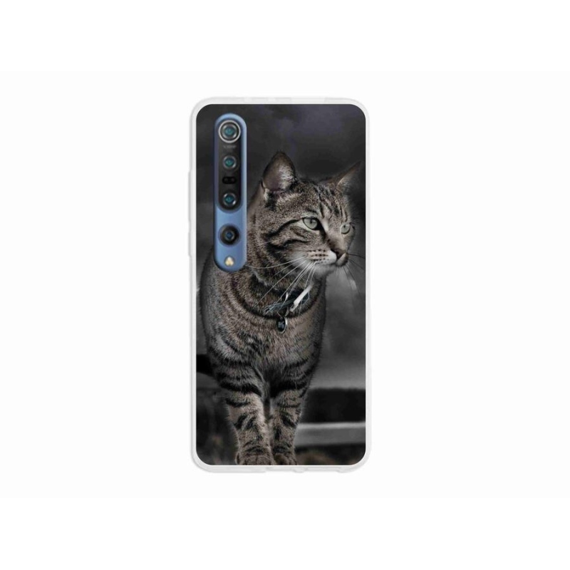 Gelový kryt mmCase na mobil Xiaomi Mi 10 - kočka