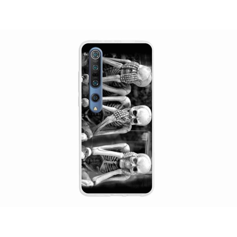 Gelový kryt mmCase na mobil Xiaomi Mi 10 - kostlivci