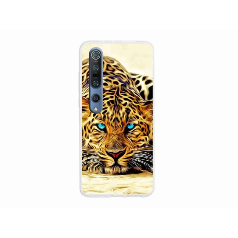 Gelový kryt mmCase na mobil Xiaomi Mi 10 - kreslený tygr