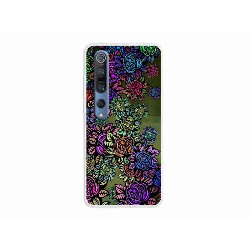 Gelový kryt mmCase na mobil Xiaomi Mi 10 - květiny 6
